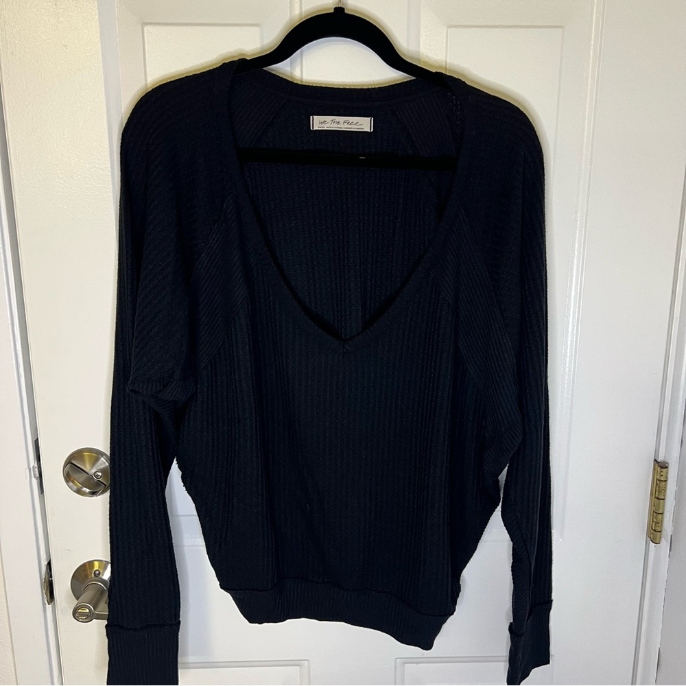 We The Free Women's Oversized Waffle Knit Top